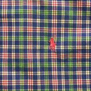 POLO RALPH LAUREN 100% Cotton Long Sleeve Lightweight Plaid Shirt SZ XL